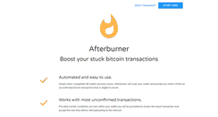 Desktop Screenshot of afterburnerapp.com
