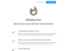 Tablet Screenshot of afterburnerapp.com